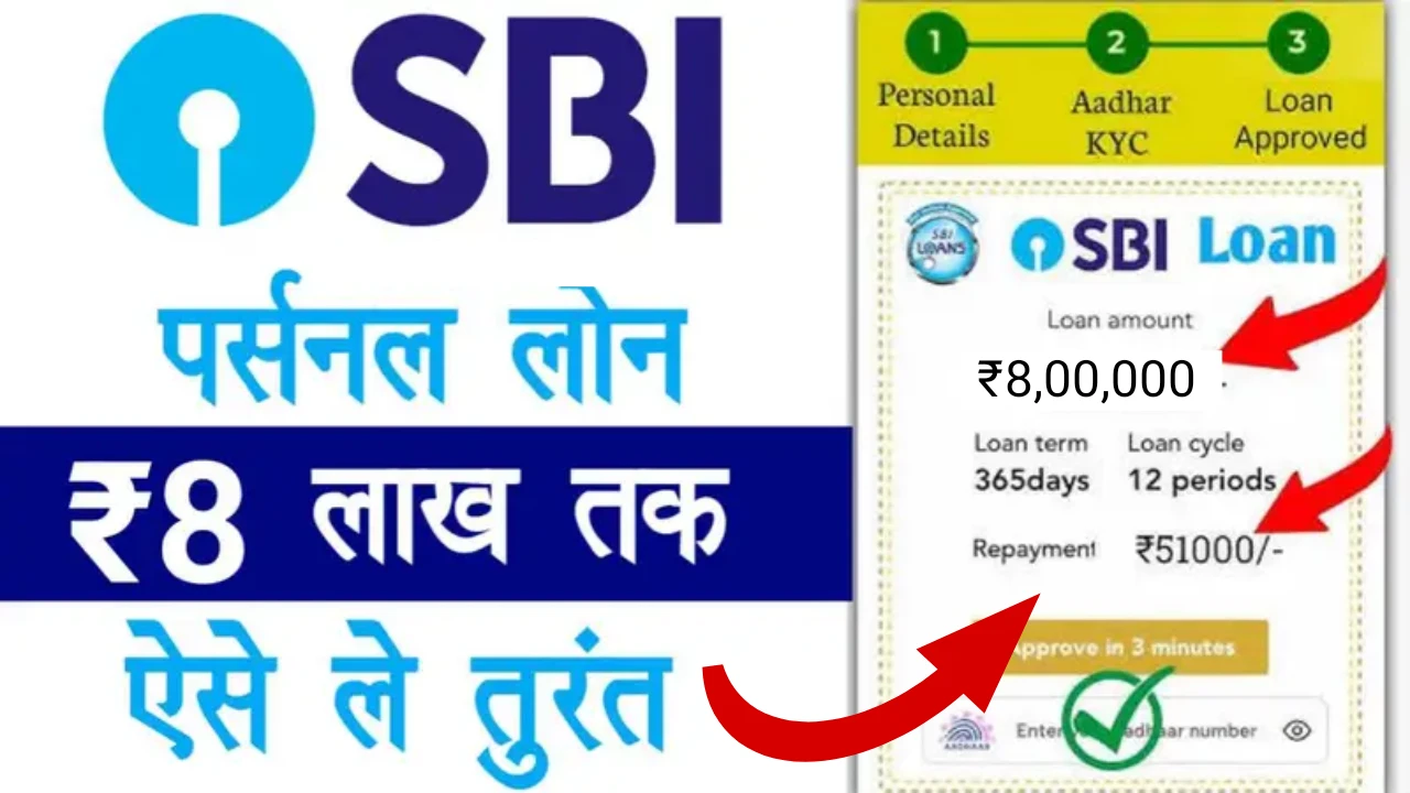 SBI Bank Loan Apply Online 2025 – एस.बी.आई बैंक से Pre Approved पर्सनल लोन ₹8 लाख का ऐसे ले, जानें आवेदन प्रक्रिया