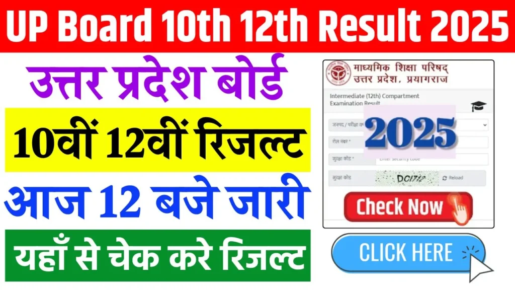 UP Board 10th 12th Result
